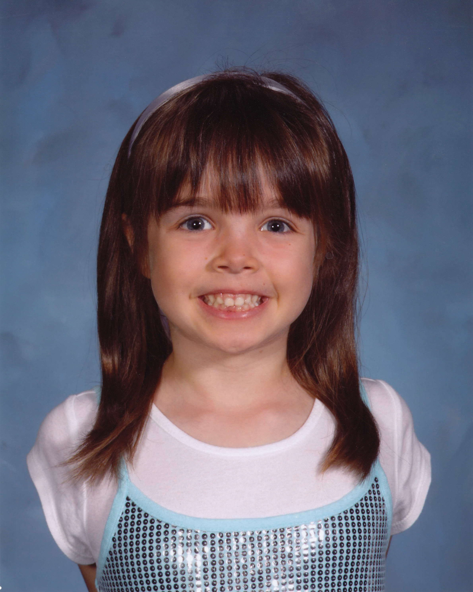 Here’s my little Kendall in her 1st grade school picture. 