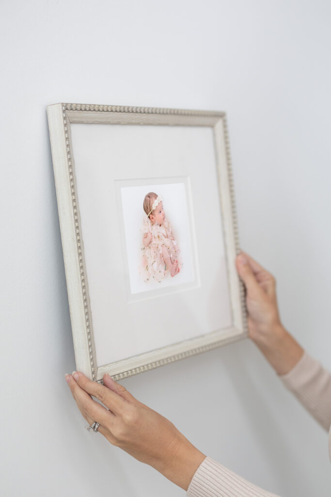 Luxury newborn photography session in Old Town Tustin studio